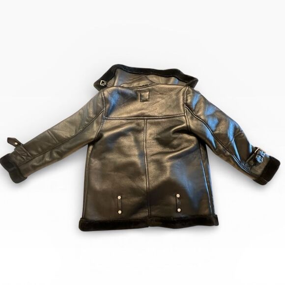 ANTHROPOLOGIE Avec Les Filles Faux Leather Shearling Aviator | XL | Retail $229 - Picture 4 of 9